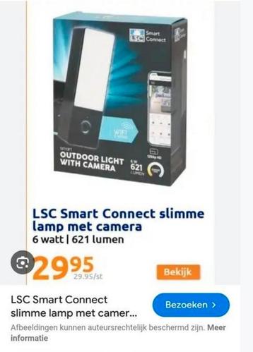 GEZOCHT   LSC Smart Connect Buitenlamp met Camera beschikbaar voor biedingen