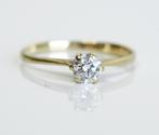 14 krt gouden verlovingsring met grote diamant van 0,22ct, ., Ophalen of Verzenden, ., Met edelsteen