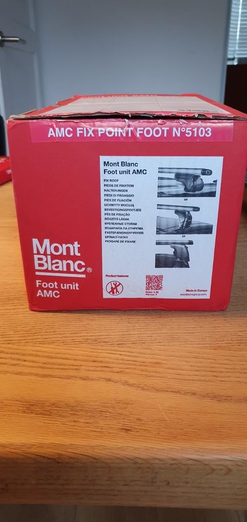 Montblanc Voetunit AMC 5103 incl AMC Roofbar, Ophalen, Zo goed als nieuw