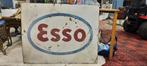 Emaille Bord Esso Benzine - Vintage Reclame, Antiek en Kunst, Ophalen of Verzenden