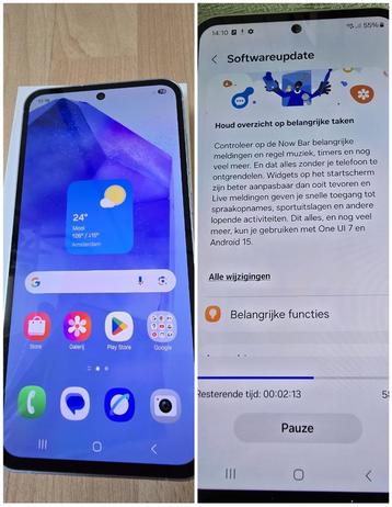 Samsung Galaxy A55 5G in nieuwstaat met doos update 2029 beschikbaar voor biedingen