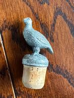 Whiskey flessenstop Famous Grouse tinnen sierkurk, Antiek en Kunst, Ophalen of Verzenden