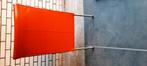 Oranje leren Eetkamerstoelen, Huis en Inrichting, Stoelen, Ophalen, Overige kleuren, Armstoel modern, Zo goed als nieuw