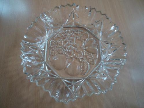 Vintage glazen fruitschaal, Huis en Inrichting, Woonaccessoires | Schalen en Manden, Zo goed als nieuw, Glas, Ophalen of Verzenden
