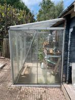 Muurkas tuinkas hobbykas kas, Tuin en Terras, Kassen, Ophalen, Glas, Gebruikt, Aluminium