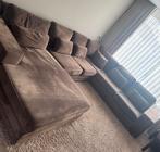 Bankstel velvet bruin, Ophalen of Verzenden, Zo goed als nieuw