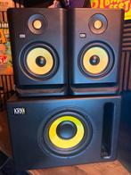 KRK Rokit 5 G5 Studio Monitors + S8.4 Subwoofer Set, Overige merken, Ophalen of Verzenden, Zo goed als nieuw, 60 tot 120 watt