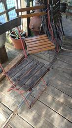 Franse bistro klap stoelen, Ophalen, Gebruikt