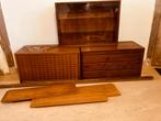 Mid century wandsysteem Cadovius - Royal System, Huis en Inrichting, Kasten | Wandmeubels, Ophalen, Gebruikt, Met deur(en), Teakhout