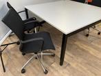 Vierkanten vergadertafel zwart, Ophalen of Verzenden, In hoogte verstelbaar, Nieuw