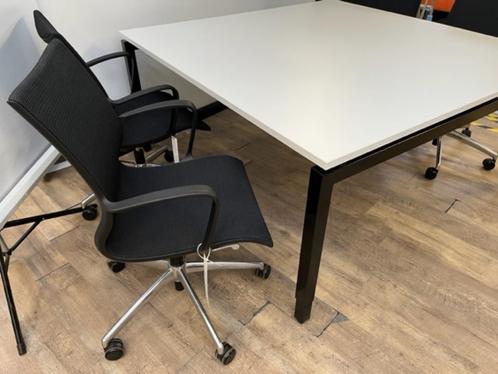 Vierkanten vergadertafel zwart, Huis en Inrichting, Bureaus, Nieuw, In hoogte verstelbaar, Ophalen of Verzenden