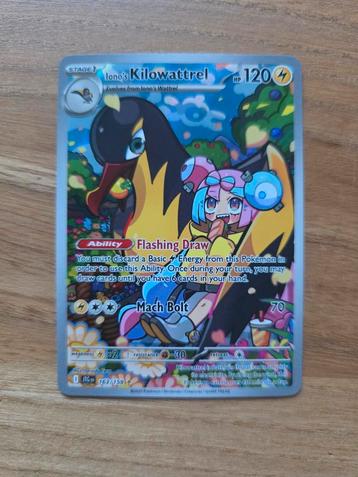 Iono's Kilowattrel pokemon kaart JTG beschikbaar voor biedingen