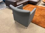 Nieuw Gelderland Lucca Fauteuil grijs leer Design stoel, Huis en Inrichting, Nieuw, Leer, Ophalen of Verzenden