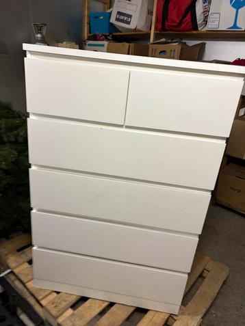 Ikea Malm Kast Wit - 6 Lades beschikbaar voor biedingen