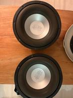 2x 10" Subwoofer (2x500watt) + Versterker (120W), Gebruikt, Subwoofer, 120 watt of meer, Ophalen