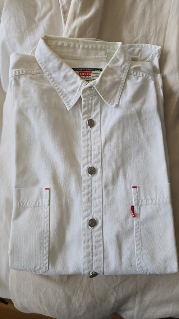 Authentic Levi's Strauss overhemd, Kleding | Heren, Overhemden, Gedragen, Halswijdte 43/44 (XL), Wit, Ophalen of Verzenden