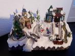 Groot kerstdorp ,beweging,geluid,licht 35 x 20 x 20 cm, Diversen, Kerst, Ophalen, Zo goed als nieuw