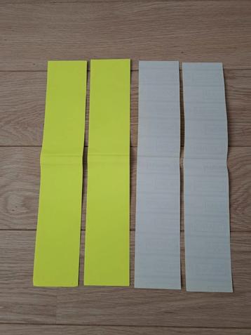 Gele stickers 48x8 cm  beschikbaar voor biedingen