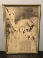 Schilderij “Het Hertje”, Antiek en Kunst, Ophalen of Verzenden