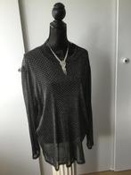 Zwarte glitter top 46/48, Maat 38/40 (M), Zwart, Ophalen of Verzenden, Zo goed als nieuw
