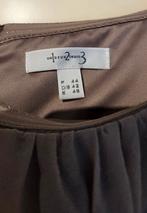 Feestjurk met Bolero - Strapless Optie, Maat 38/40 (M), Bruin, Ophalen of Verzenden, Zo goed als nieuw