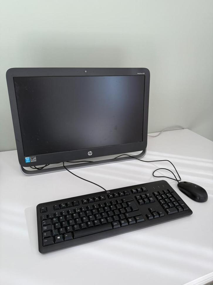 Te koop: HP ProOne 400 All-in-One PC, Computers en Software, Desktop Pc's, Gebruikt, 2 tot 3 Ghz, SSD, 4 GB, Ophalen
