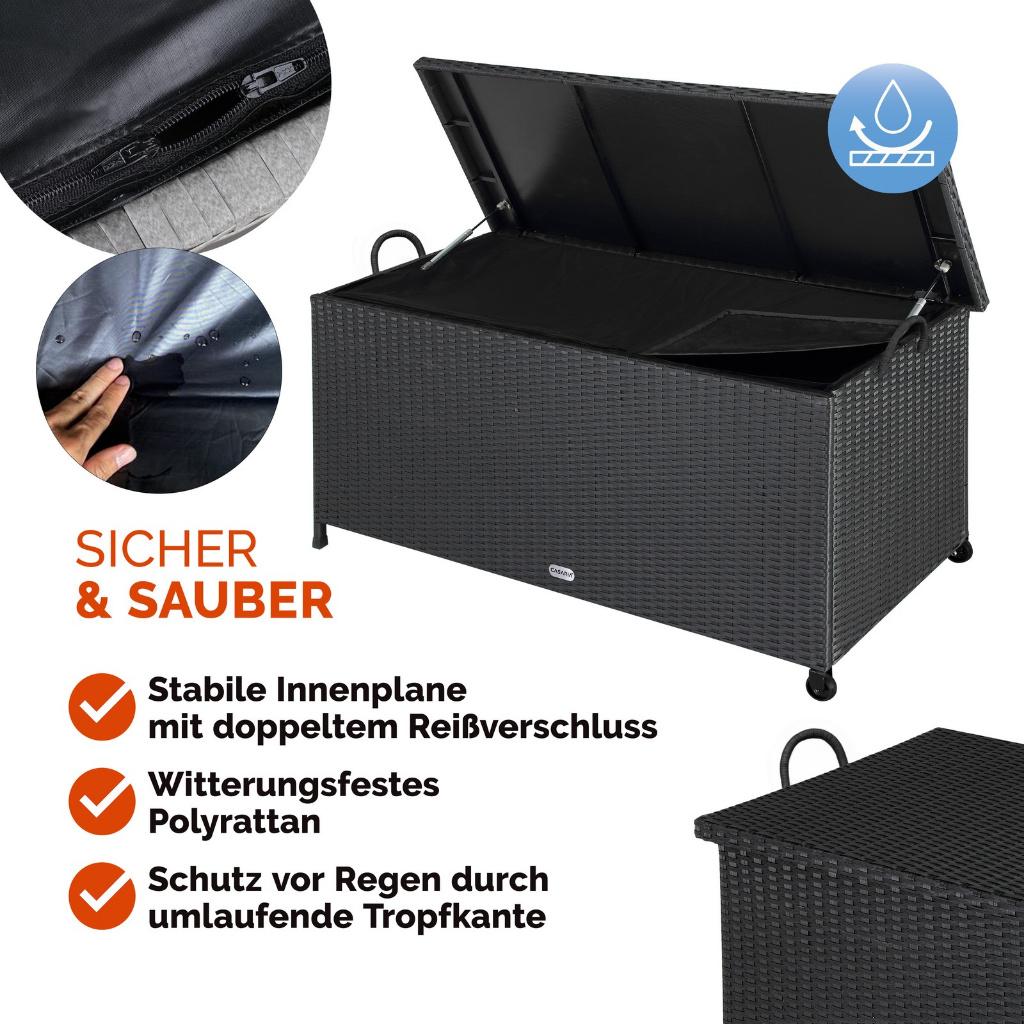 Opbergbox tuinkist + wielen 117x53x60cm 270L GRATIS BEZORGD, Verzenden, P. Venemakade 163c, 9605 PN Kiel-Windeweer, Nieuw, HODO Handelsonderneming