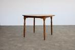 vintage rond eettafel | tafel | verlengbaar | Zweeds, Huis en Inrichting, Tafels | Eettafels, Gebruikt, 100 tot 150 cm, ., Teakhout