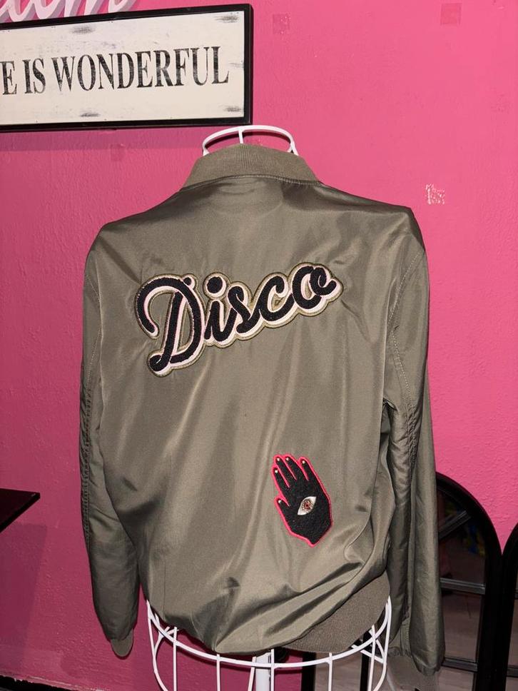 Bomber melting stockholm, Kleding | Dames, Jassen | Winter, Zo goed als nieuw, Maat 34 (XS) of kleiner, Groen, Ophalen