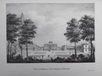 U030 / Paleis Soestdijk Litho uit 1822 van J.J. de Cloet, Antiek en Kunst, Ophalen of Verzenden