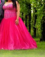 Handgemaakte trouwjurk, Kleding | Dames, Trouwkleding en Trouwaccessoires, Ophalen, Zo goed als nieuw, Roze, Trouwjurk