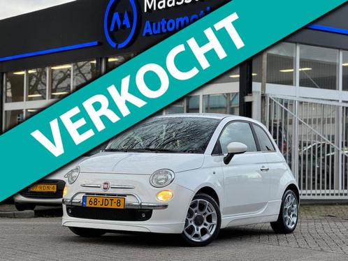 Fiat 500 1.2 Sport uitvoering Automaat Nw APK Airco H.Leder, Auto's, Fiat, Bedrijf, Te koop, ABS, Airbags, Airconditioning, Boordcomputer