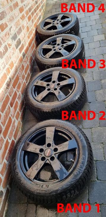 4 velgen Dezent TU zwart met 4 winterbanden beschikbaar voor biedingen