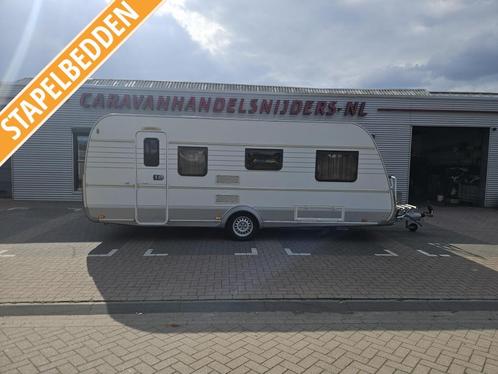 Tabbert Da Vinci 525 Stapelbeden 6 personen, Caravans en Kamperen, Caravans, Particulier, tot en met 6, 1250 - 1500 kg, Overige
