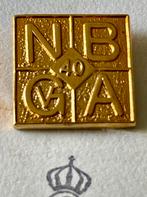 Vintage NBvGA Goudkleurige Reversspeld Koninklijke Begeer, Ophalen, Nieuw, Overige onderwerpen
