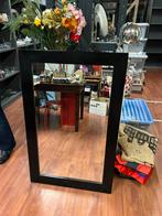 Grote spiegel met zwarte rand, Huis en Inrichting, Ophalen, Zo goed als nieuw, Minder dan 100 cm, Rechthoekig