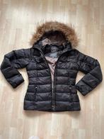 Mooie zwarte winterjas met bontkraag, Bruin, Maat 42/44 (L), Canadiens, Ophalen of Verzenden