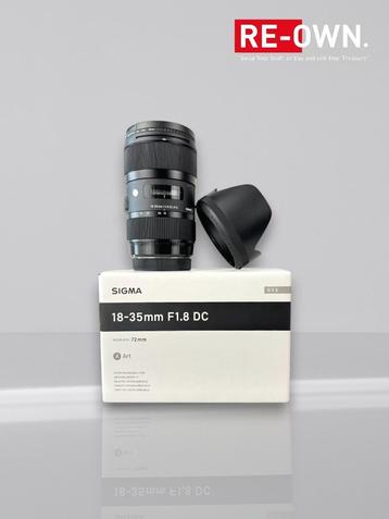 Sigma 18-35mm F/1.8 DC HSM Art Canon EF (nieuwstaat + bon)  beschikbaar voor biedingen