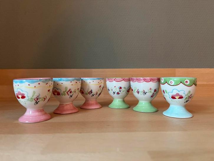 Eierdopjes - Jet ter Steege - C’est la Vie, Huis en Inrichting, Keuken | Servies, Zo goed als nieuw, Overige typen, Overige stijlen