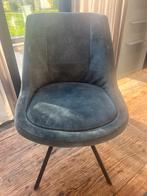 8 Turquoise eetkamerstoelen, Overige materialen, Gebruikt, Overige kleuren, Ophalen of Verzenden