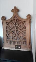 Prachtig oud houten paneel groot ornament kerk, Antiek en Kunst, Ophalen