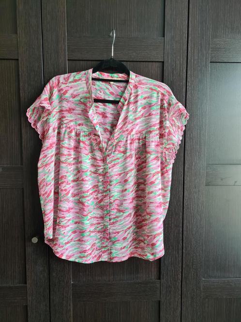 Nieuw Circle of Trust roze groen wit blouse top S M, Kleding | Dames, Blouses en Tunieken, Nieuw, Maat 36 (S), Roze, Ophalen of Verzenden