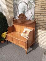 Antieke Bank met Opbergruimte, Huis en Inrichting, Banken | Sofa's en Chaises Longues, Ophalen of Verzenden