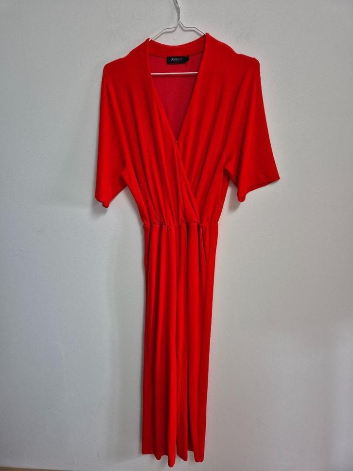 Jump12 - Oranje Soaked in Luxury jumpsuit maat S (1), Kleding | Dames, Jumpsuits, Zo goed als nieuw, Maat 38/40 (M), Oranje, Ophalen of Verzenden