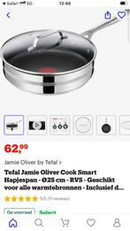 Tefal Jamie Oliver pan 25cm - met deksel, Ophalen of Verzenden, Zo goed als nieuw