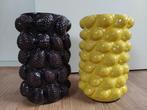 Fruitvaas/Vruchtenvaas - Citroen/Dennenappel H:26 cm. Ø16cm., Huis en Inrichting, Woonaccessoires | Vazen, Ophalen, Overige kleuren