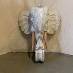 Houten Olifantenkop - 50 cm – 2 kleuren –bij TTM Wonen, Www.ttmwonen.nl, Nieuw, Ophalen of Verzenden, Info@ttmwonen.nl