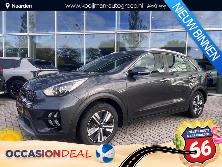 Kia Niro 1.6 GDi Hybrid DynamicLine Schuifdak|trekhaak, Auto's, Kia, Bedrijf, Te koop, Niro, ABS, Achteruitrijcamera, Adaptive Cruise Control