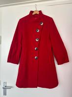 Rode Wollen Erich Fend Mantel maat 38, Ophalen of Verzenden, Gedragen, Maat 38/40 (M), Rood