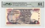 Indonesia 10000 Rupiah 1979 Unc PMG 64, Ophalen of Verzenden, Zuidoost-Azië, Los biljet